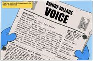 The first Smurf Village newspaper, in fan-translated English