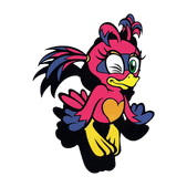 A pink Flicky, from Sonic 3D Blast