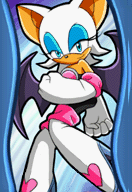 In-battle Rouge the Bat artwork