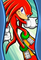 In-battle Knuckles the Echidna artwork