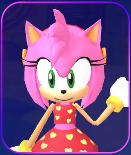 Amy in her "Summer" outfit, from Sonic Speed Simulator.