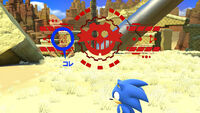 QR code leading to Sonic Channel website. The idea was scrapped as inconvenient.