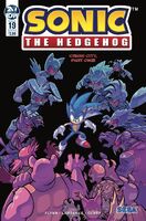 Sonic the Hedgehog #19 (July 2019). Art by Lamar Wells. Coloring by Reggie Graham.