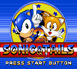 The title screen of Sonic & Tails 2.