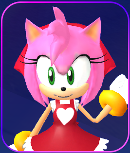 Amy in her "Chef" outfit, from Sonic Speed Simulator.