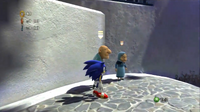 Eric in Apotos' Town Stage on the Xbox 360/PlayStation 3 version of Sonic Unleashed.