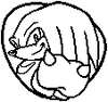 Knuckles' Miiverse stamp from Mario & Sonic at the Rio 2016 Olympic Games