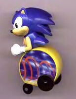 The Sonic pull-back racer toy.