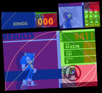 A demonstration of "golden ratio" used in Sonic Forces user interface.