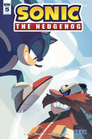 Sonic the Hedgehog #5 (May 2018). Art by Nathalie Fourdraine.