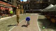 Federica in Spagonia's Town Stage on the Xbox 360/PlayStation 3 version of Sonic Unleashed.