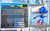 Metal sonic stats