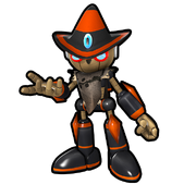 Gemerl in his "Scarecrow Gemerl" outfit, from Sonic Speed Simulator.