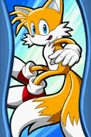 In-battle Miles "Tails" Prower artwork