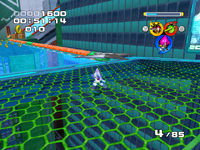 Espio using Shuriken while invisible in Grand Metropolis.