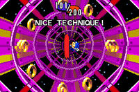 Sonic in Special Stage 7