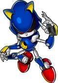 Metal Sonic after the Chaos incident, from Sonic Art Assets DVD.