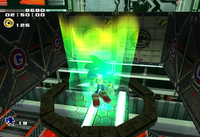 Sonic obtaining the Flame Ring, from Sonic Adventure 2: Battle