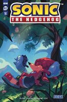 Sonic the Hedgehog #62 (July 2023). Art by Nathalie Fourdraine.