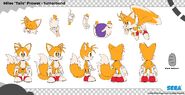 Sonic Dream Team, model sheet. Art by Tyson Hesse.