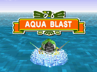 The Aqua Blast with its title banner.