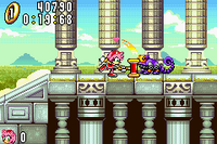 Amy using the Hammer Attack in the Sonic Advance titles