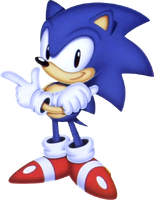 Promotional artwork of Sonic. Art by Kieran Gates