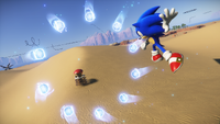 Sonic using Homing Shot, from Sonic Frontiers.