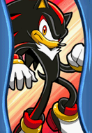 In-battle Shadow the Hedgehog artwork