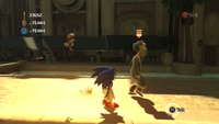 Erhan in Shamar's Town Stage in the Xbox 360/PlayStation 3 version of Sonic Unleashed.