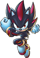 Transparent image of Shadow, from Archie Sonic Universe Issue 59. Art by Tracy Yardley