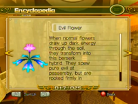 The Evil Flower's profile in the Xbox 360/PlayStation 3 version of Sonic Unleashed.