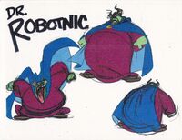 Early concept artwork depicting a more monstrous version of Robotnik