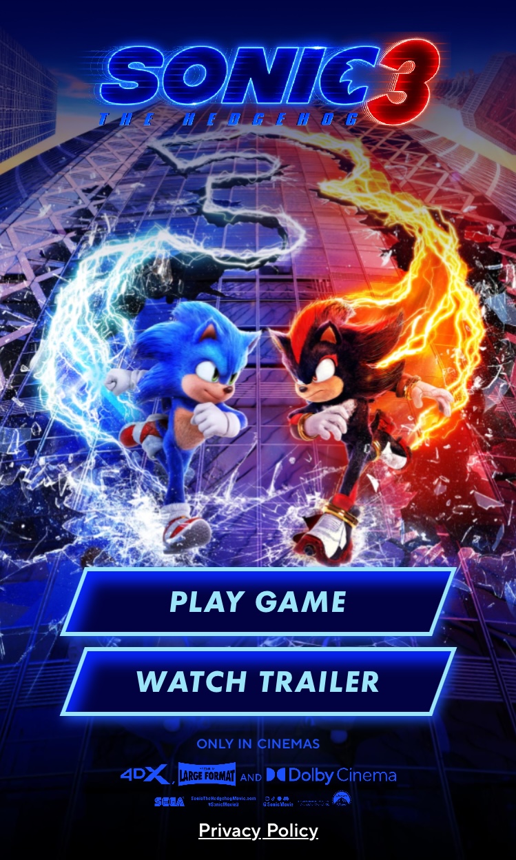 SonicMovieShooterGame