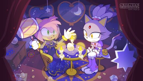 Amy in her fortune-teller outfit, from Sonic Channel.