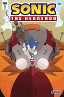 Sonic the Hedgehog #1 (April 2018). Art by Devin Kraft.