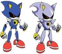 Metal Sonic compared to Crystal Sonic, by Vincent Lovallo.