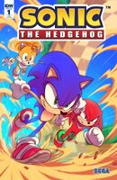 Sonic the Hedgehog #1 (April 2018). Art by Edwin Huang.