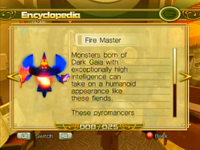 The Fire Master's profile in the Xbox 360/PlayStation 3 version.