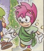 Amy's green toga, from Sonic the Comic #143.