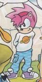 Amy's Saturn T-shirt, from Sonic the Comic #125.