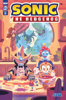 Sonic the Hedgehog #65 (October 2023). Art by Nathalie Fourdraine.