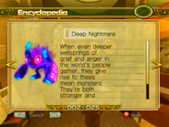 Deep Nightmare's profile on the Xbox 360/PlayStation 3 version of Sonic Unleashed.