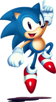 Sonic. Art by Tom Fry