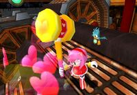 Amy using the Hammer Attack in Sonic Adventure