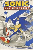 Sonic the Hedgehog #1 (April 2018). Art by Kieran Gates.