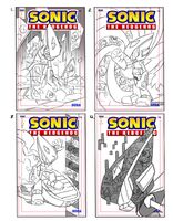 Cover A concept thumbnails. Artwork by Min Ho Kim.