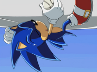 Sonic with Baseball