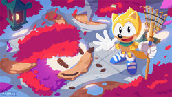 Ray wearing a scarf, from Sonic Channel.