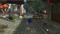 Zonshen in Chun-nan's Town Stage in the Xbox 360/PlayStation 3 version of Sonic Unleashed.